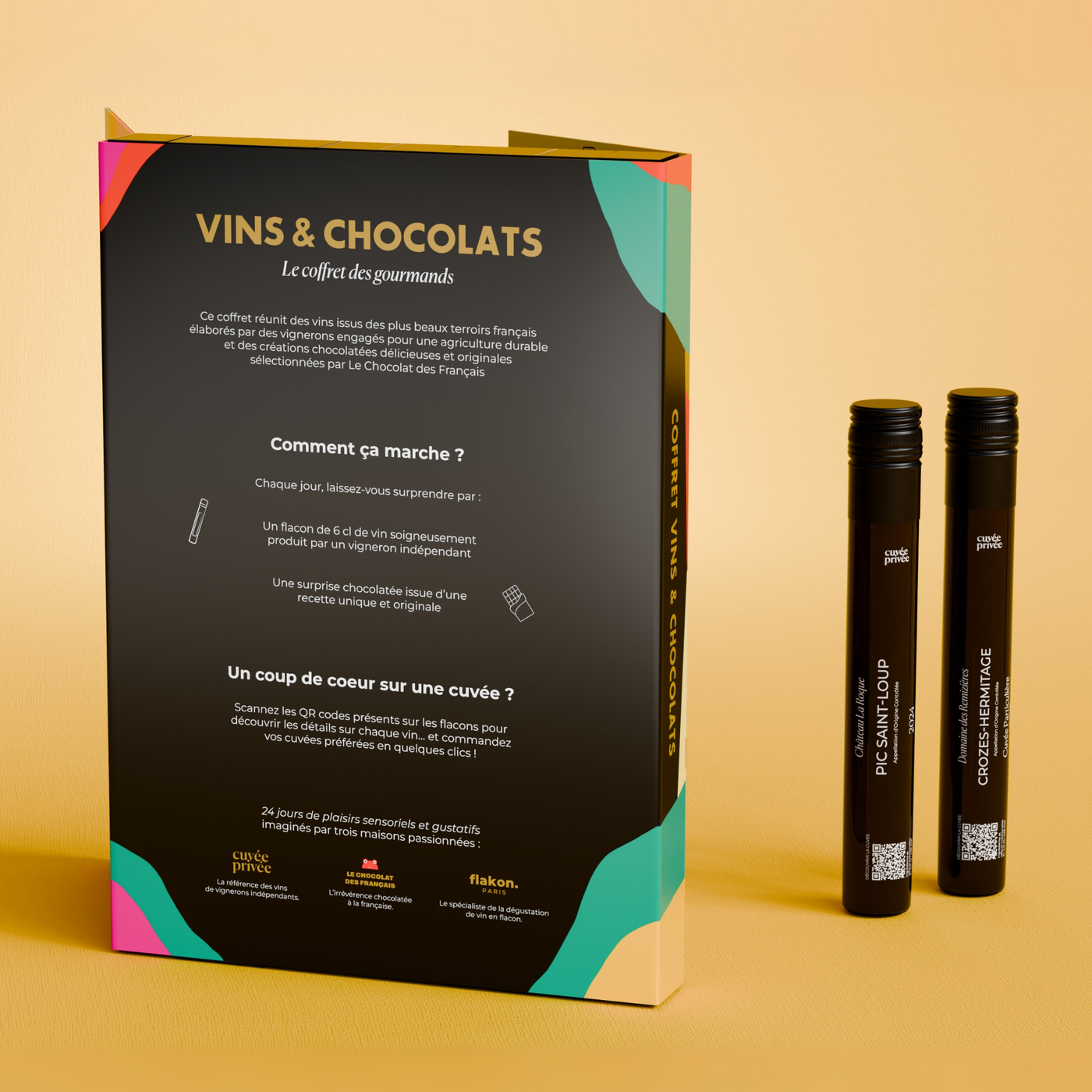 Calendrier de l'Avent 12 vins et 12 chocolats
