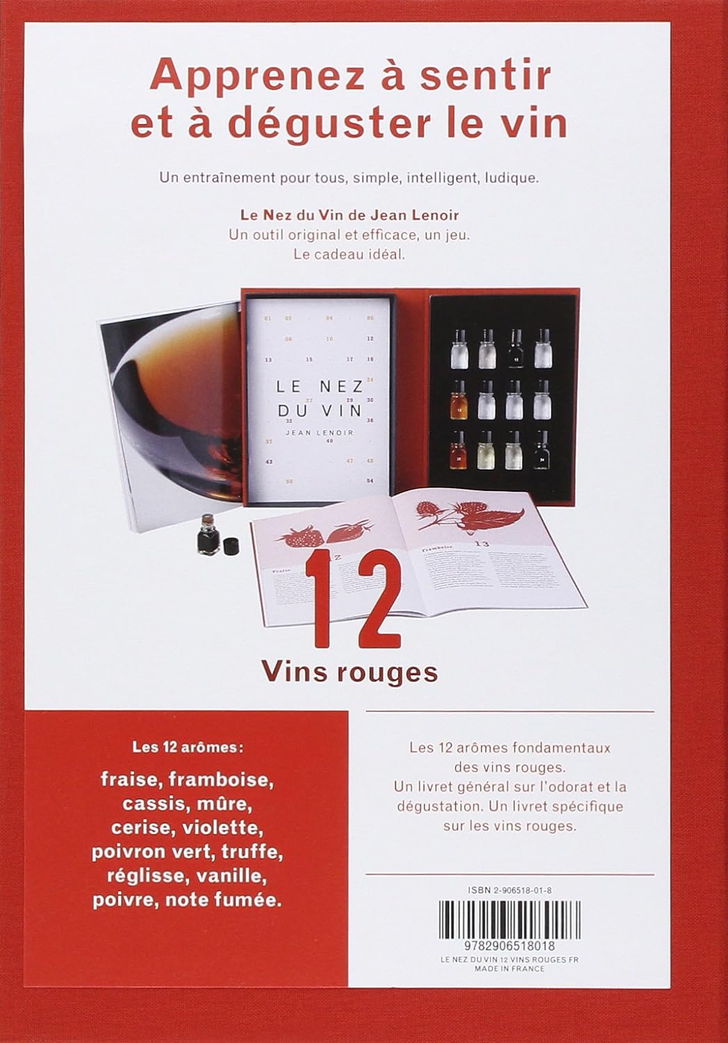 Wine Nose Box: Red Wines, 12 aromas – Flakon