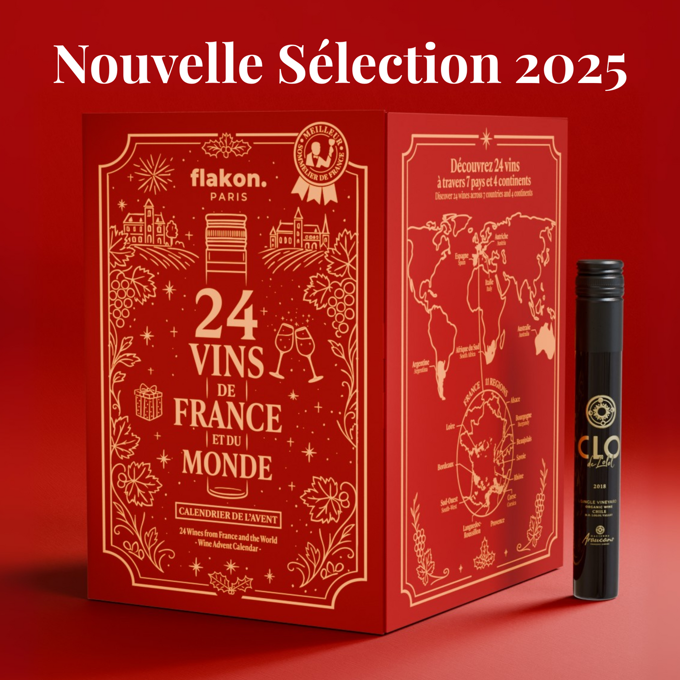 Calendrier de l'Avent Vin - 24 Vins de France et du Monde