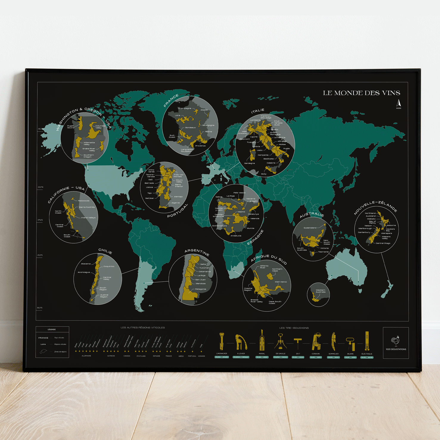 Carte à gratter : le Monde des vins