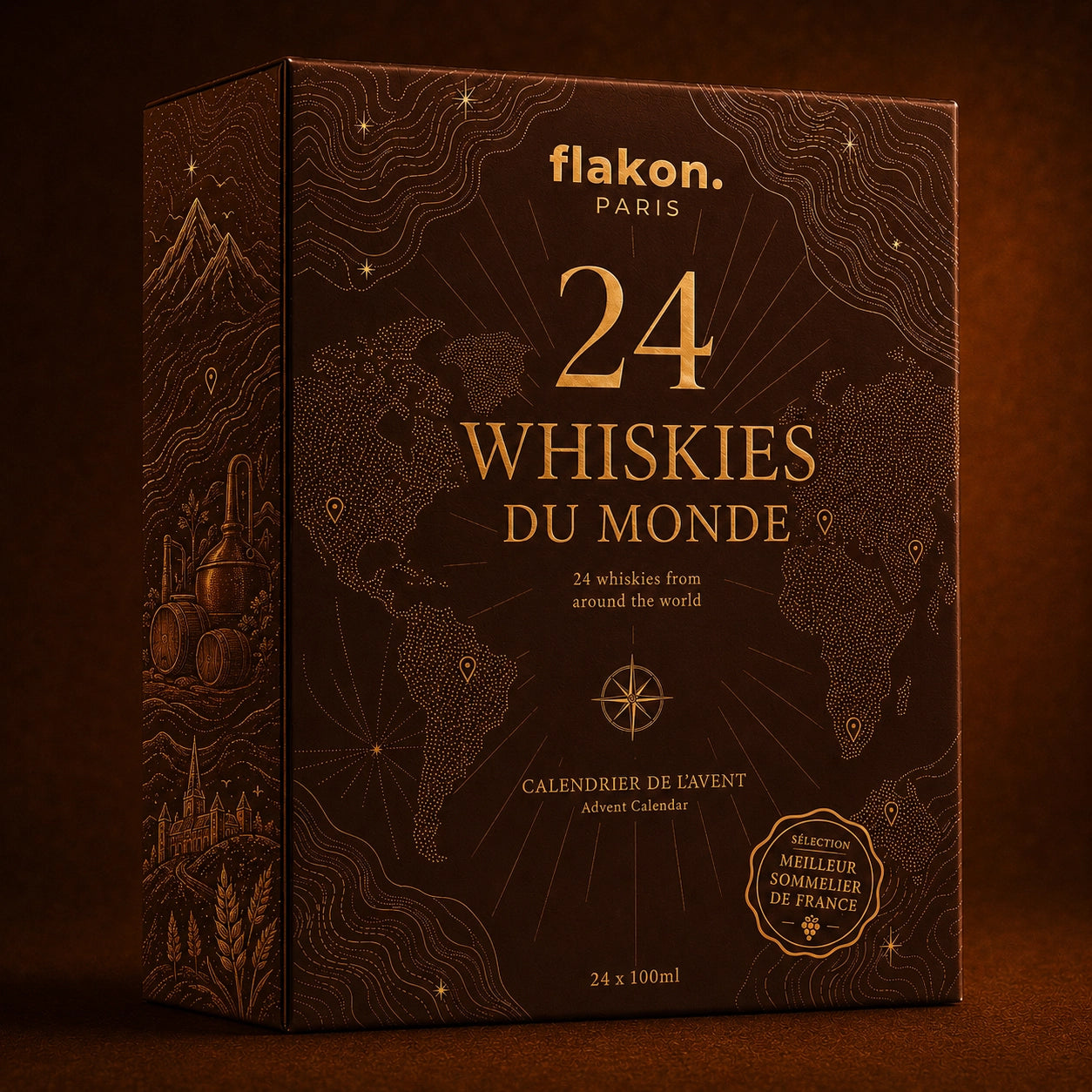 Calendrier de l'Avent Whisky - 24 Whiskies du Monde